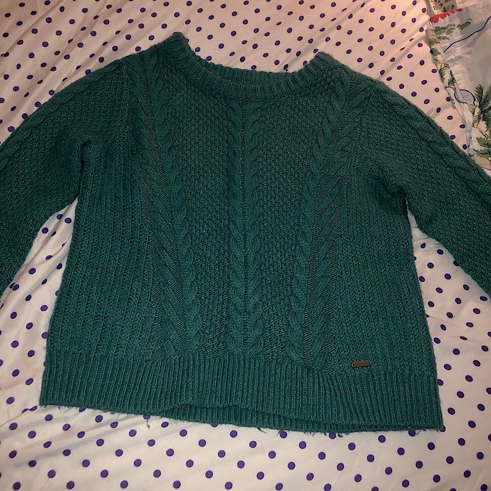 Hollister cable knit wool blend sweater